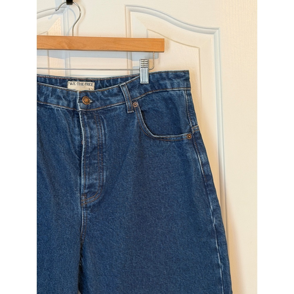 Free People | We The Free Deep Trance Dropped Boyfriend Jeans Plus Size 32/14 - Picture 7 of 14